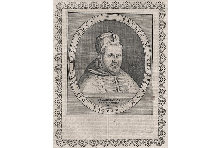 Pavel V. papež, mědiryt (1650)