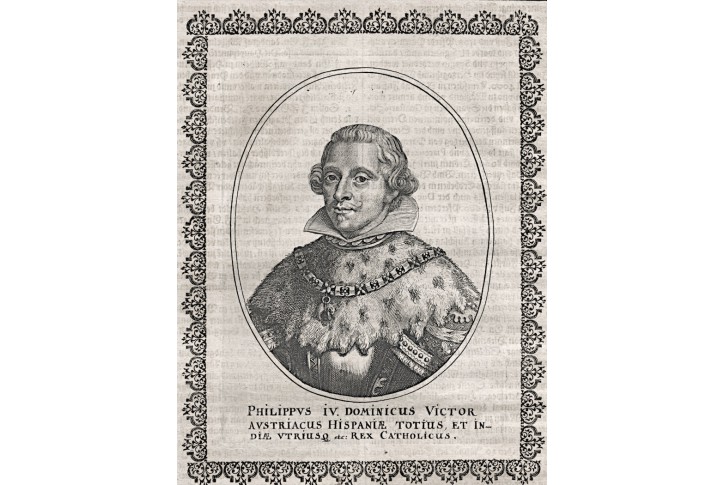 Filip IV., Merian,  mědiryt (1650)