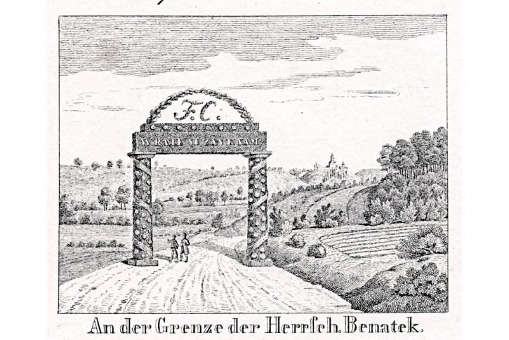 Benátky / Jizerou zdáli, Glasser, litografie, 1836