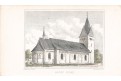 Brøns Kirke - Skærbæk, oceloryt, (1850)