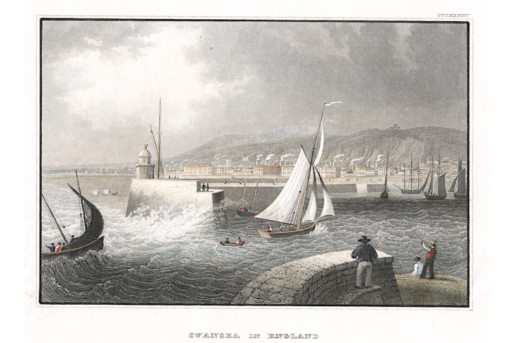 Swansea, Meyer, kolor. oceloryt, 1850