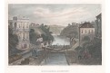 Lockport Erie canal, Meyer, kolor. oceloryt, 1850