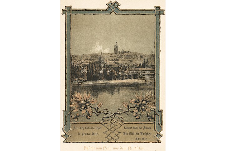 Praha, chromolitografie, (1890)