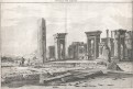 Persepolis Iran, mědiryt, 1718