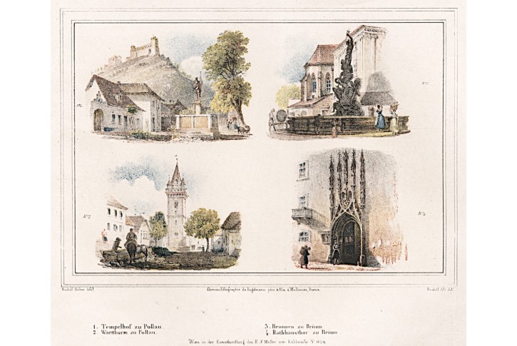 Brno Pálava, Heinrich, chromolitografie, 1840