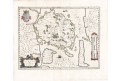 Blaeu : Fionia, kolor. mědiryt, (1640)