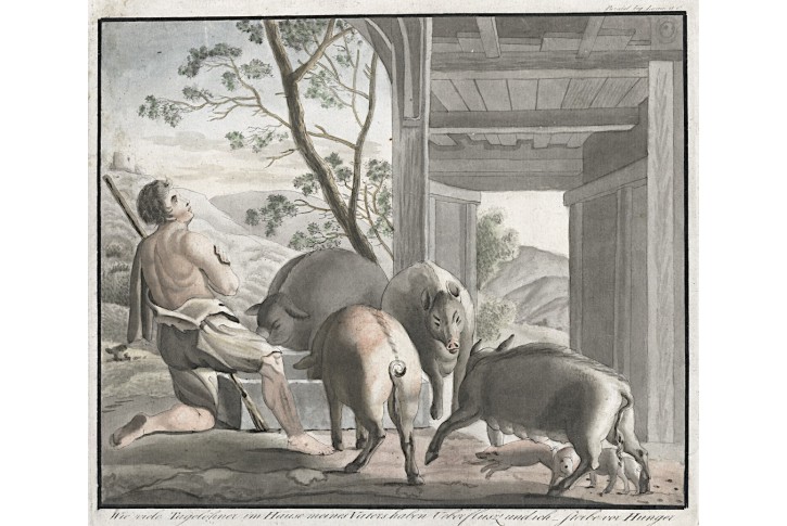  Návrat ztraceného syna, akvatinta, (1780)