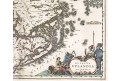 Blaeu : Uplandia, kolor. mědiryt, (1640)