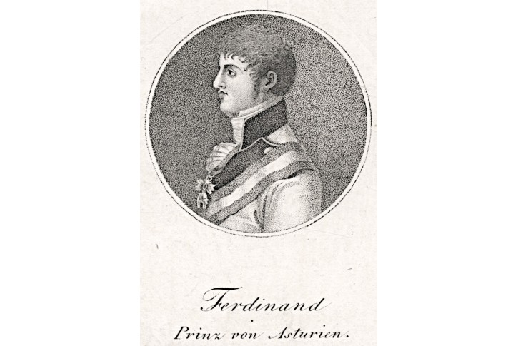 Ferdinand VII. (španělský), mědiryt , (1800)