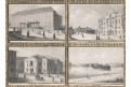 Praha 12 dílčích pohledů okénková, oceloryt ,1850