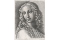 Dívka podle Raffaela, mědiryt, (1750)