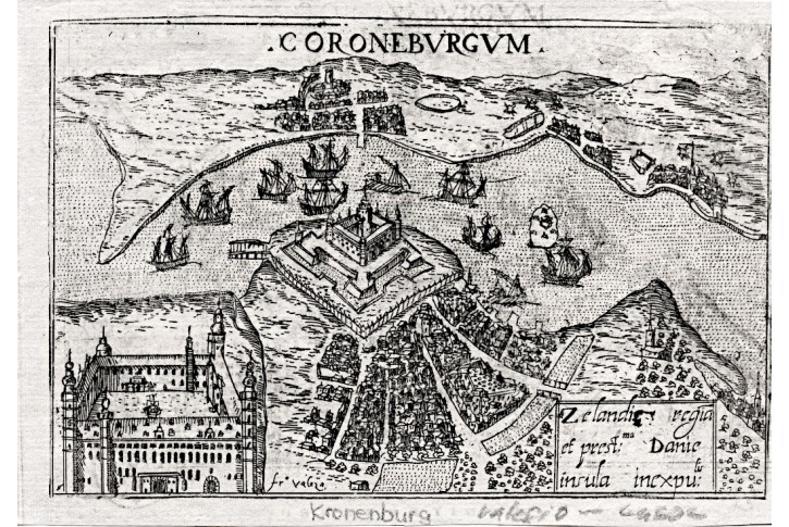 Kronborg, Lasor a Varea, mědiryt, 1713