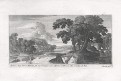 Perelle G.: Krajina s řekou, mědiryt (1680)