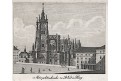 Praha chrám sv. Víta, mědiryt, 1824
