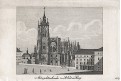 Praha chrám sv. Víta, mědiryt, 1824