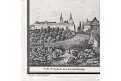 Praha Strahov, litografie, 1840