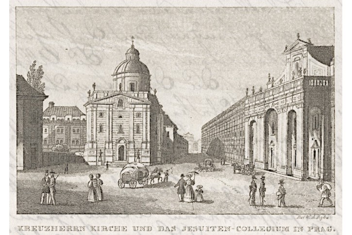 Praha Křížovníci, Ryba, oceloryt, 1847