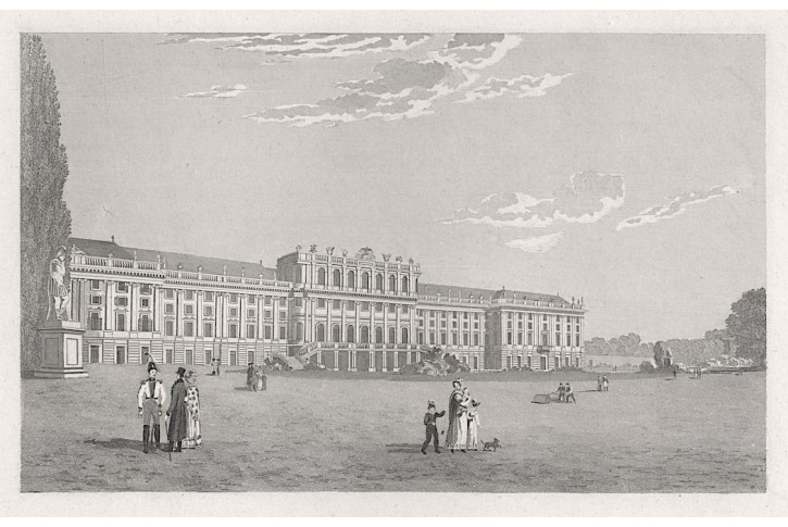 Schönbrunn Wien I., oceloryt,  (1840)