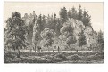 Karlovy Vary , Baronka Kotz, Litografie, 1861