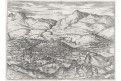 Loja - Loxa,  Braun Hogenberg.., mědiryt (1580)