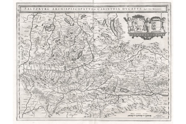 Blaeu G..: Salzburg, mědiryt, (1650)
