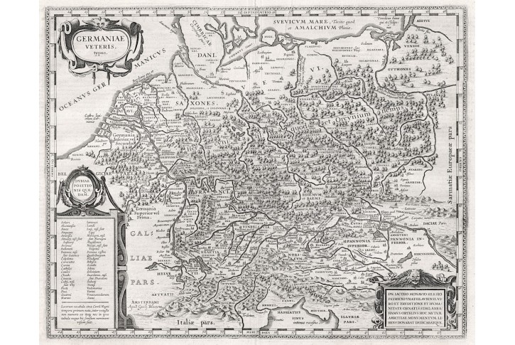 Blaeu : Germaniae veteris , mědiryt, (1640)