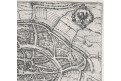 Aachen, Braun Hogenberg, mědiryt , (1580)