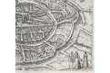 Aachen, Braun Hogenberg, mědiryt , (1580)