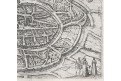 Aachen, Braun Hogenberg, mědiryt , (1580)