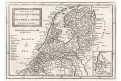 Netherlands, Moll, mědiryt, 1717