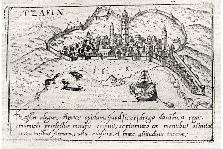 Safi Maroko, Lasor a Varea, mědiryt, 1713