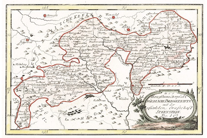 Reilly .: Oberpfalz, mědiryt 1791