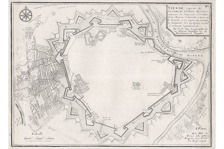 Wien, N. de Fer, mědiryt, 1705