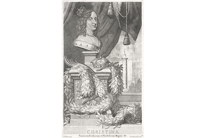 Ulrika Eleonora Dánská, Puffendorf, mědiryt, 1697