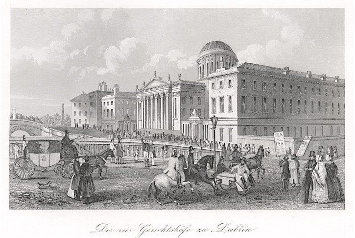 Dublin, oceloryt, (1840)