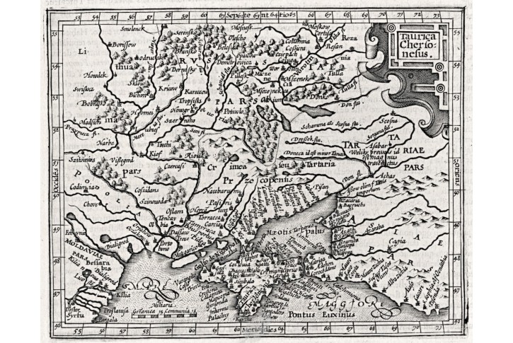Taurica Chersonesus , Hondius, mědiryt, (1620)