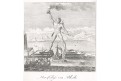 Rhodský kolos, Schrämbl, lept, 1805