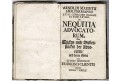 Holtermann A. M.: DE NEQUITIA ADVOCATORUM,, 1685