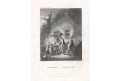 Niněra - Hurdy  Gurdy, Payne, oceloryt, 1850