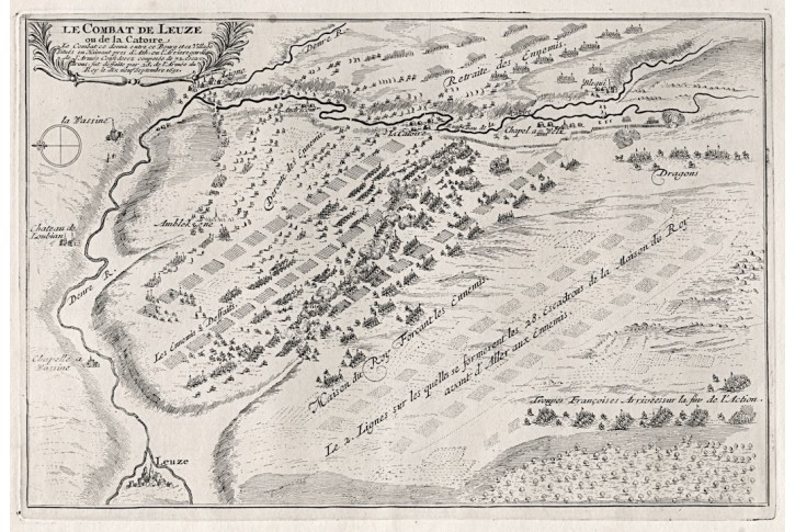 Leuze-en-Hainaut,, N. de Fer, mědiryt, 1705
