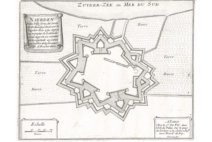 Naarden,, N. de Fer, mědiryt, 1705
