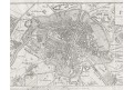 Paris plán, mědiryt, (1808)