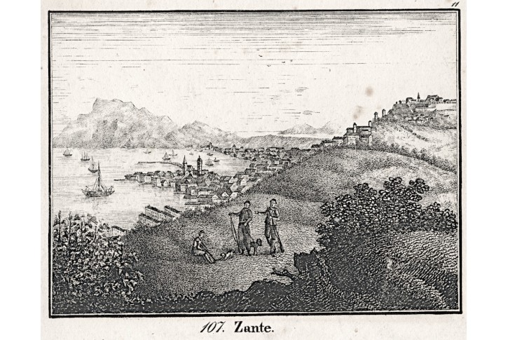 Zakynthos, Neue Bilder.., litografie , 1837