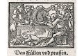 Hýření opilci,  dřevořez, 1572
