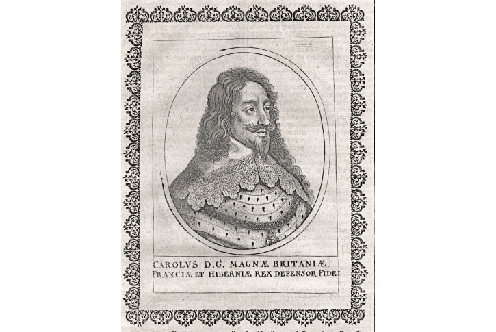 Karel I., Merian,  mědiryt 17 stol