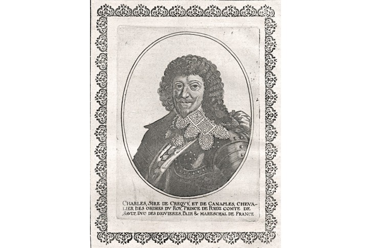 Charles Crequy Merian,  mědiryt 17 stol