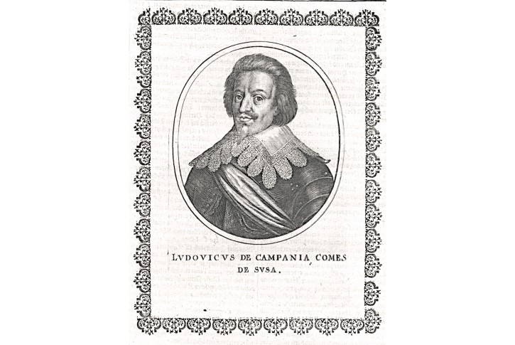 Ludovicus Susa, Merian,  mědiryt,(1650)