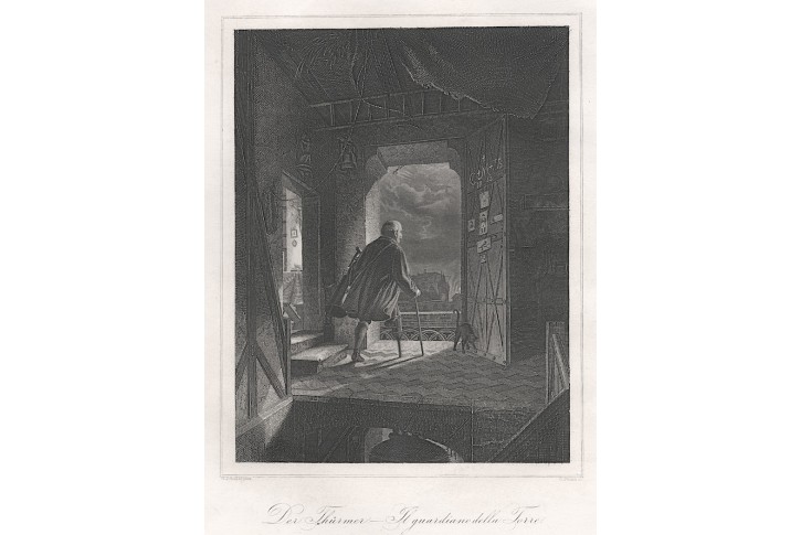 Zvoník,  Lloyd, oceloryt, (1860)