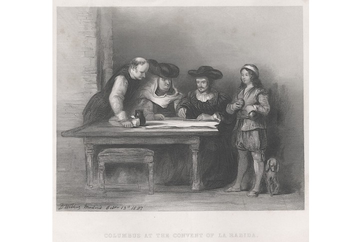 Kolumbus, Virtue, oceloryt, 1827