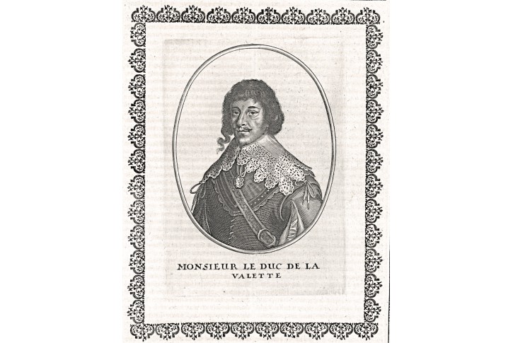 Nogaret de La Valette, Merian,  mědiryt, (1650)